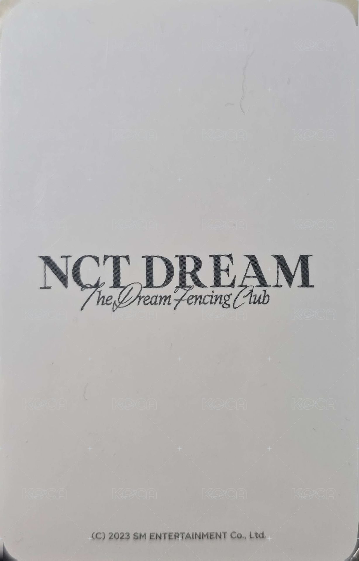 2023 年曆 周邊卡  背面