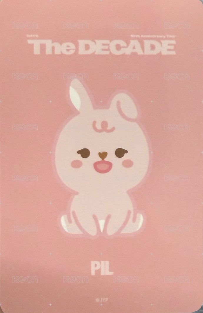 10週年 絨毛卡冊 周邊卡  背面