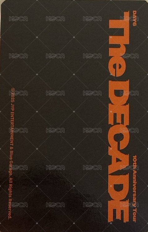 10週年 線下 滿額卡  背面