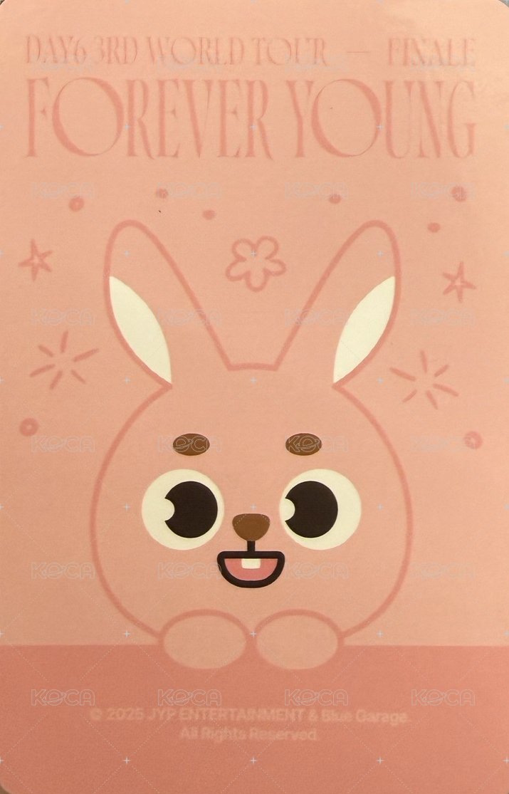 3rd世巡安可場 娃包 周邊卡  背面