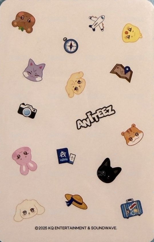 ANITEEZ IN THE CALLING 周邊卡 CARRY-ON BAG 背面