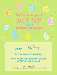 NCT 127 6TH ANNIVERSARY