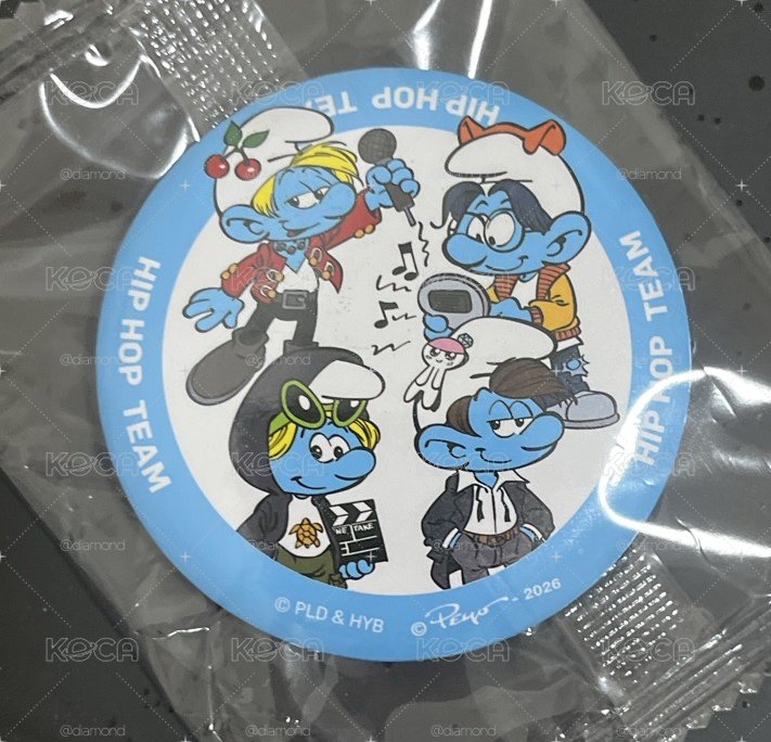 藍色小精靈徽章 泡隊全身