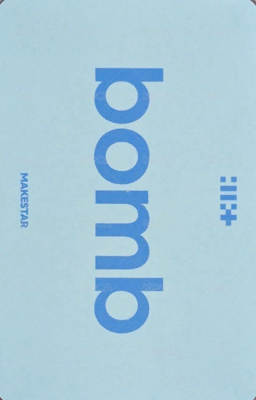 bomb ms 預售 特典卡 團卡 背面