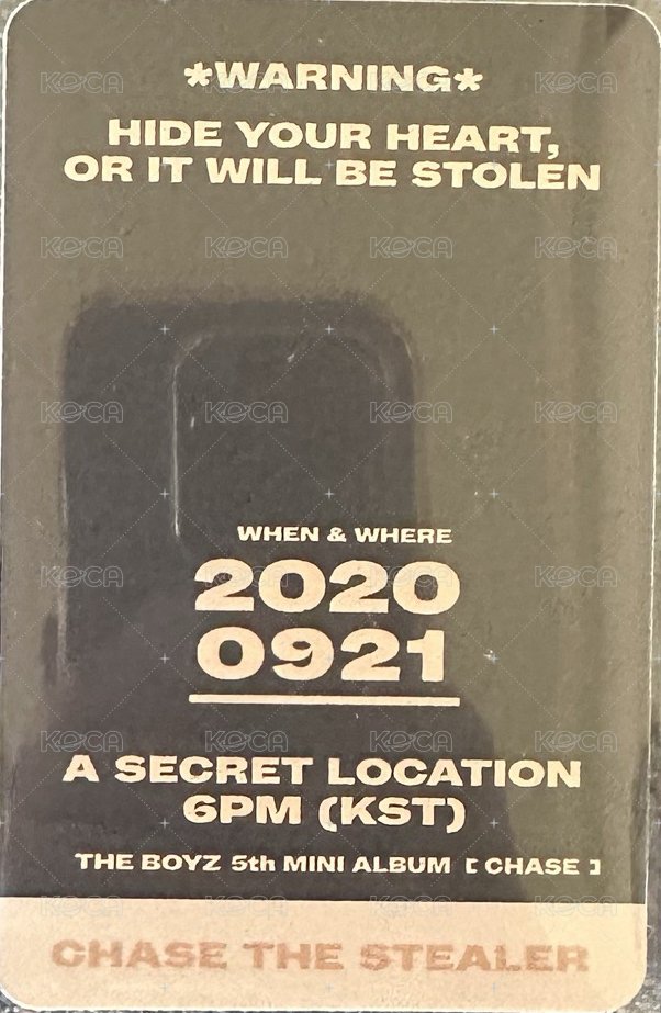 CHASE 專輯卡  背面