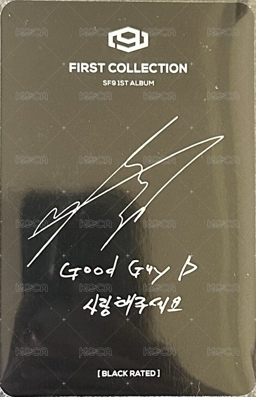 FIRST COLLECTION BLACK RATED ver. 專輯卡  背面