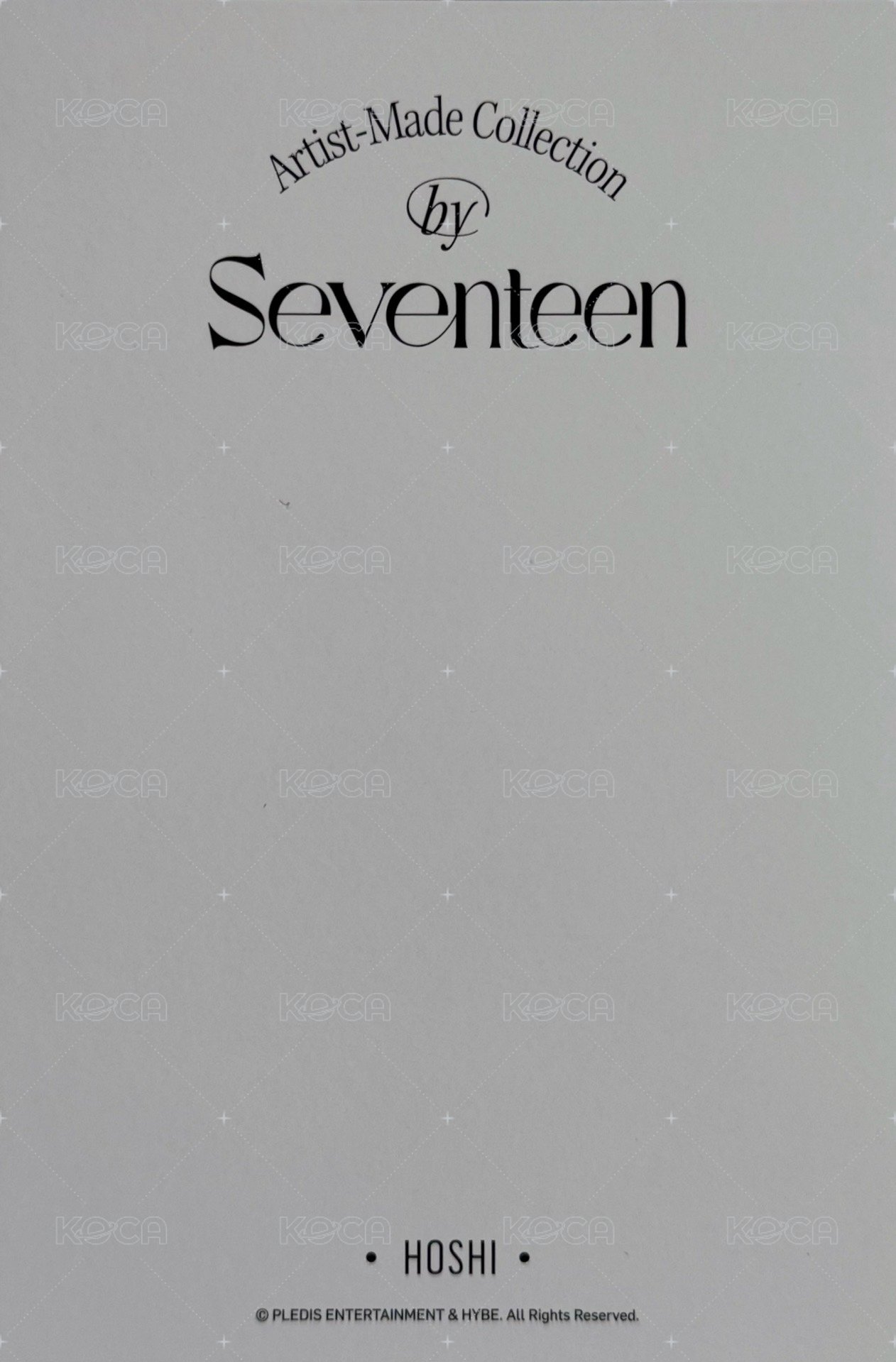 成員自製 明信片  背面