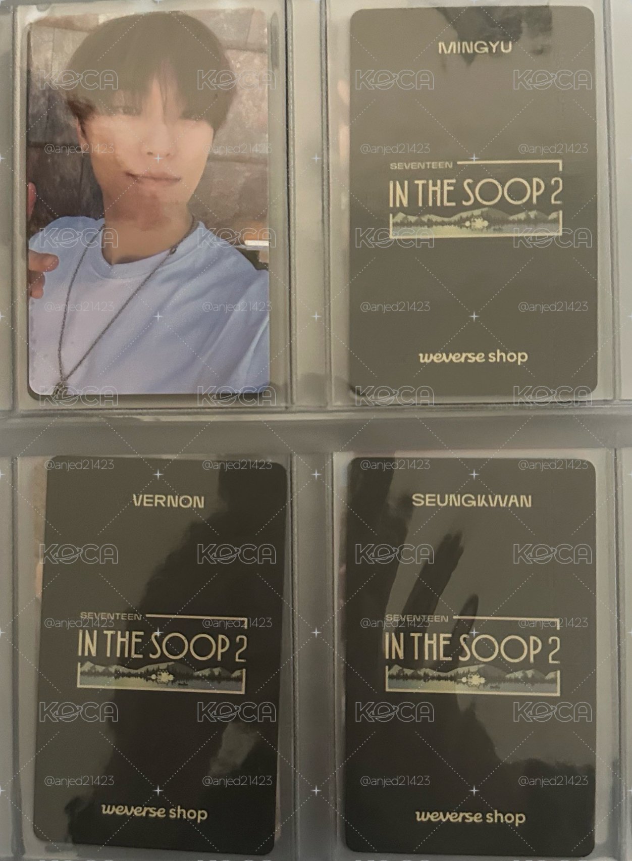 SEVENTEEN《IN THE SOOP》1+2 觀看特典相框 小卡