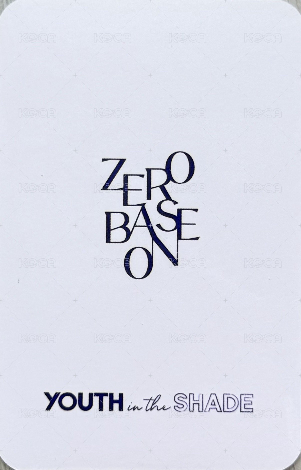 迷一 打歌卡 第一週 背面