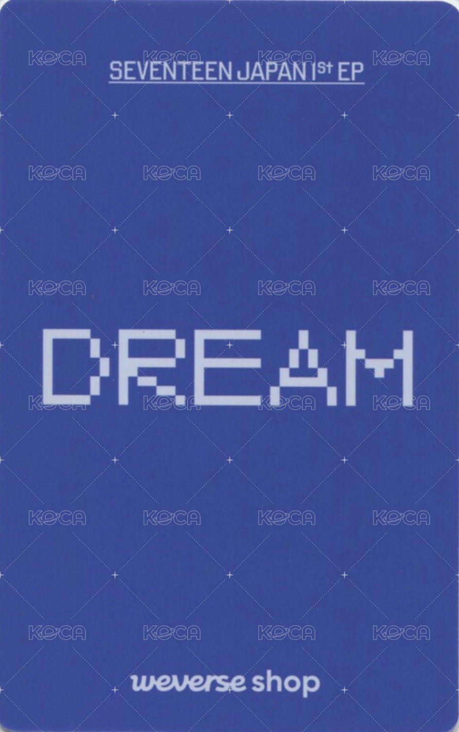 DREAM wvs 特典卡  背面