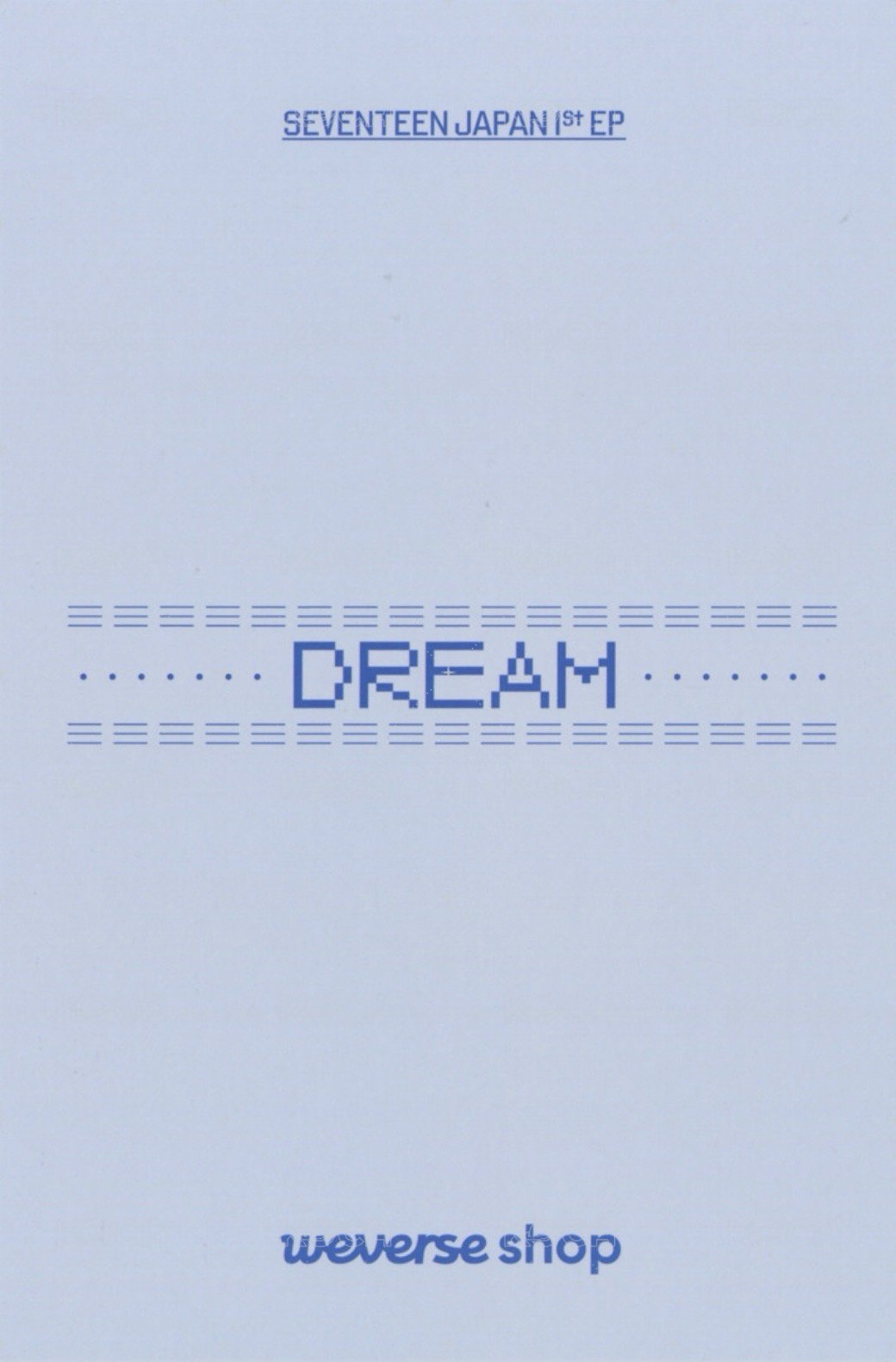 DREAM wvs 明信片 雷射明信片特典 背面