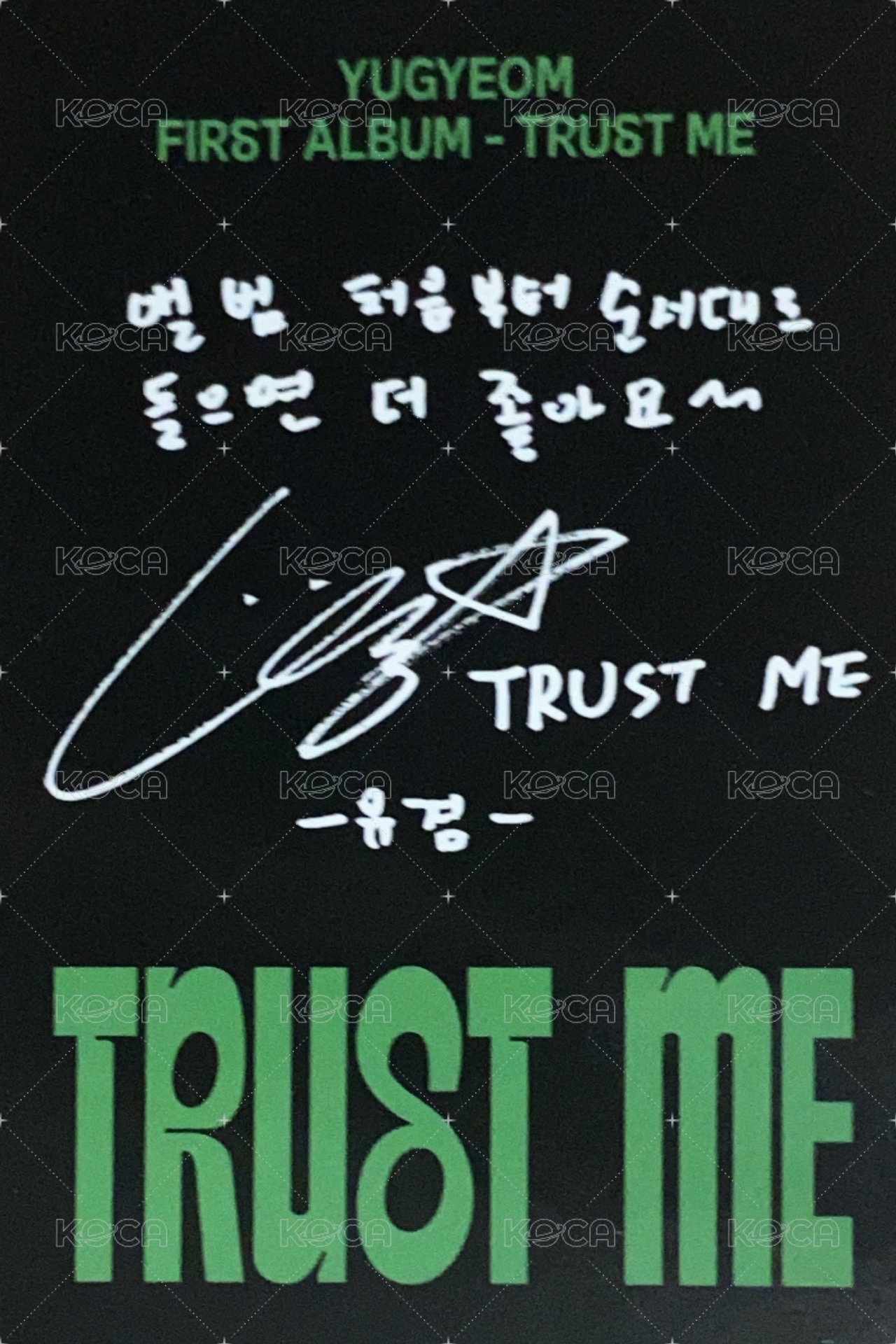 TRUST ME 專輯卡 IGOT7 ver. 背面