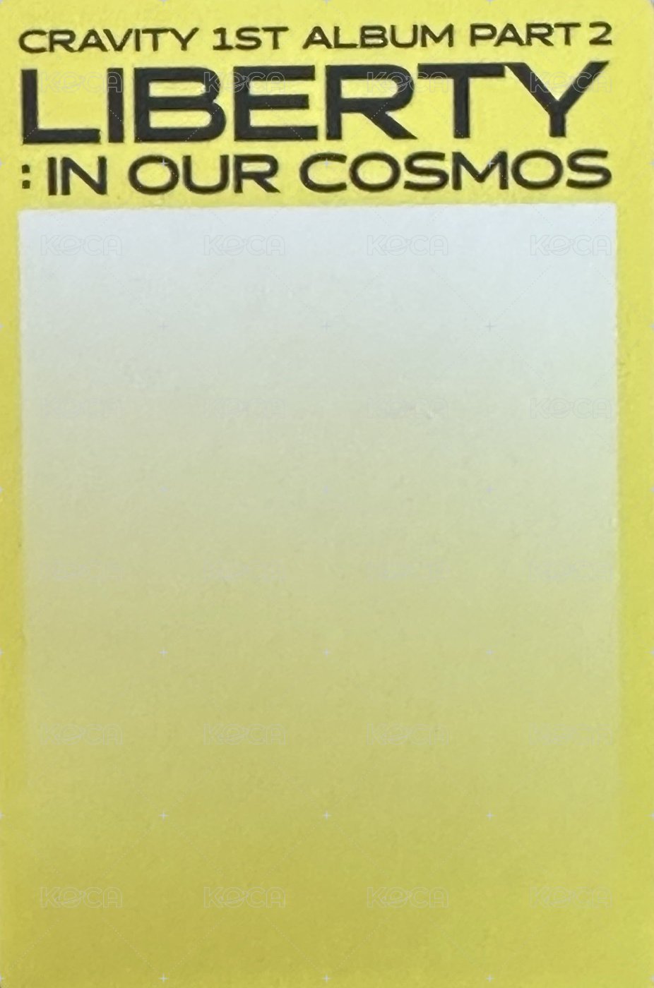 LIBERTY : IN OUR COSMOS 專輯卡 雙人卡 背面