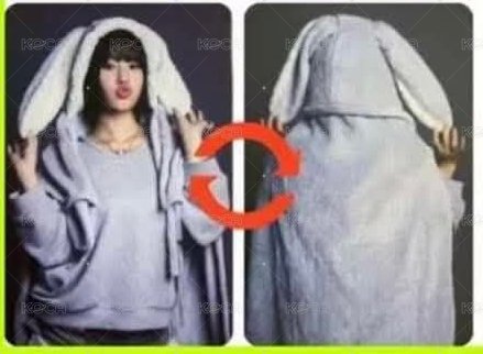 KCON 2024  bstage 特典卡 兔毯雙面卡 背面