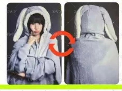 KCON 2024  bstage 特典卡 兔毯雙面卡 背面