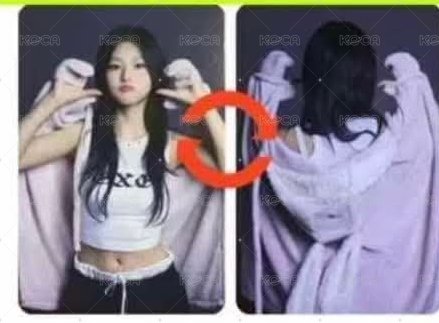 KCON 2024  bstage 特典卡 兔毯雙面卡 背面