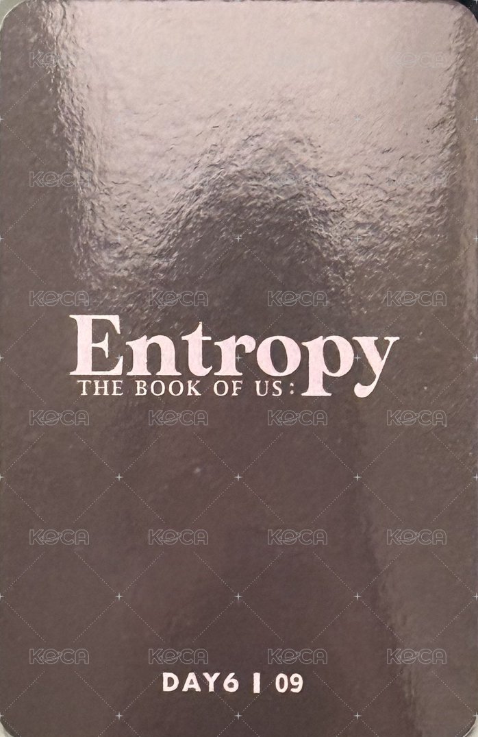 'The Book of Us: Entropy'POP UP STORE in SEOUL 滿額卡  背面