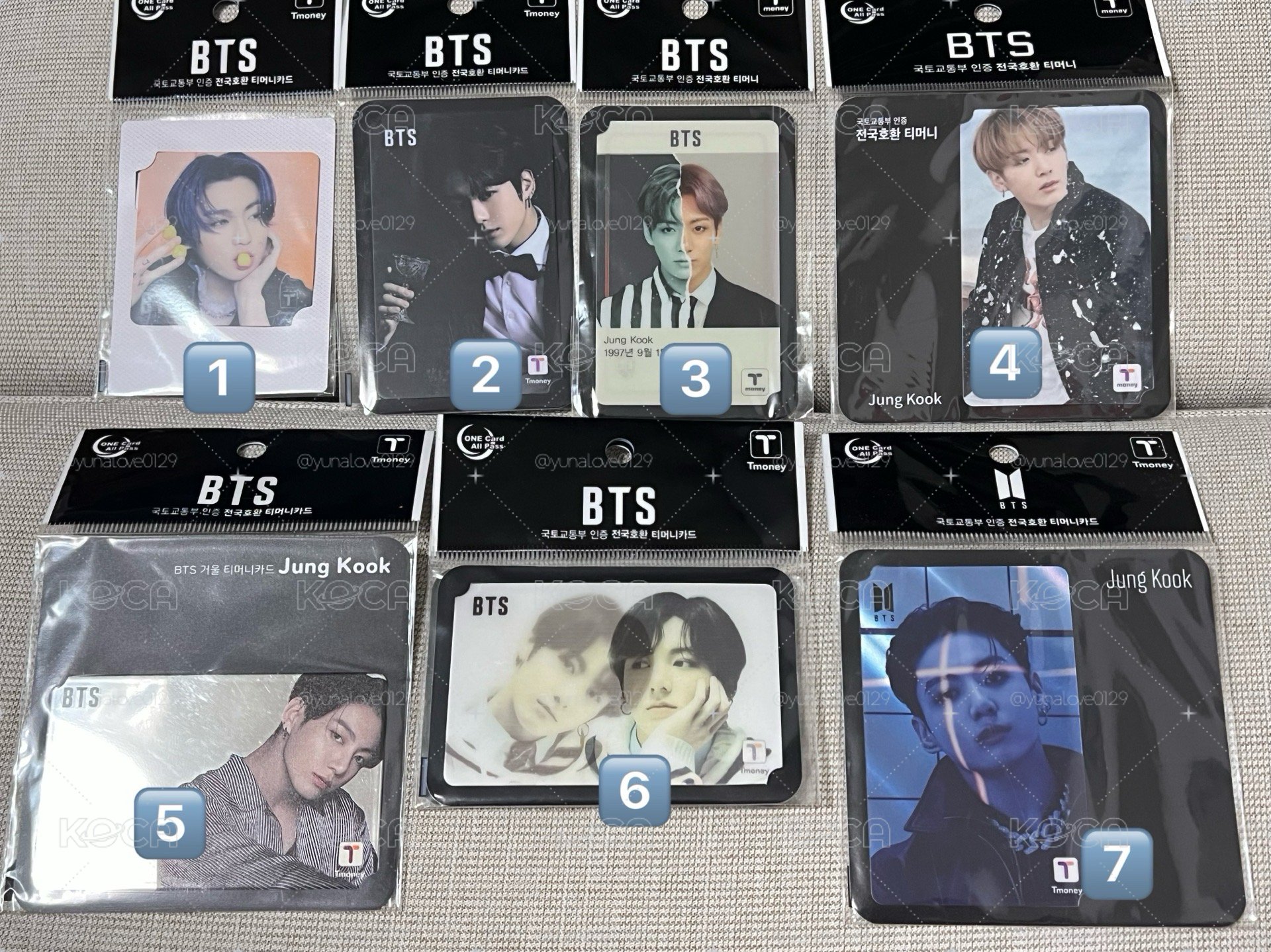 田柾國 T-Money交通卡