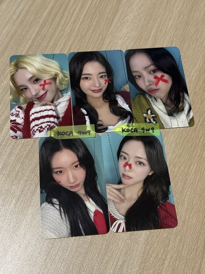 【整圖套出】ITZY-2025年末 MBC歌謠大祭典 打歌卡 5成員一套