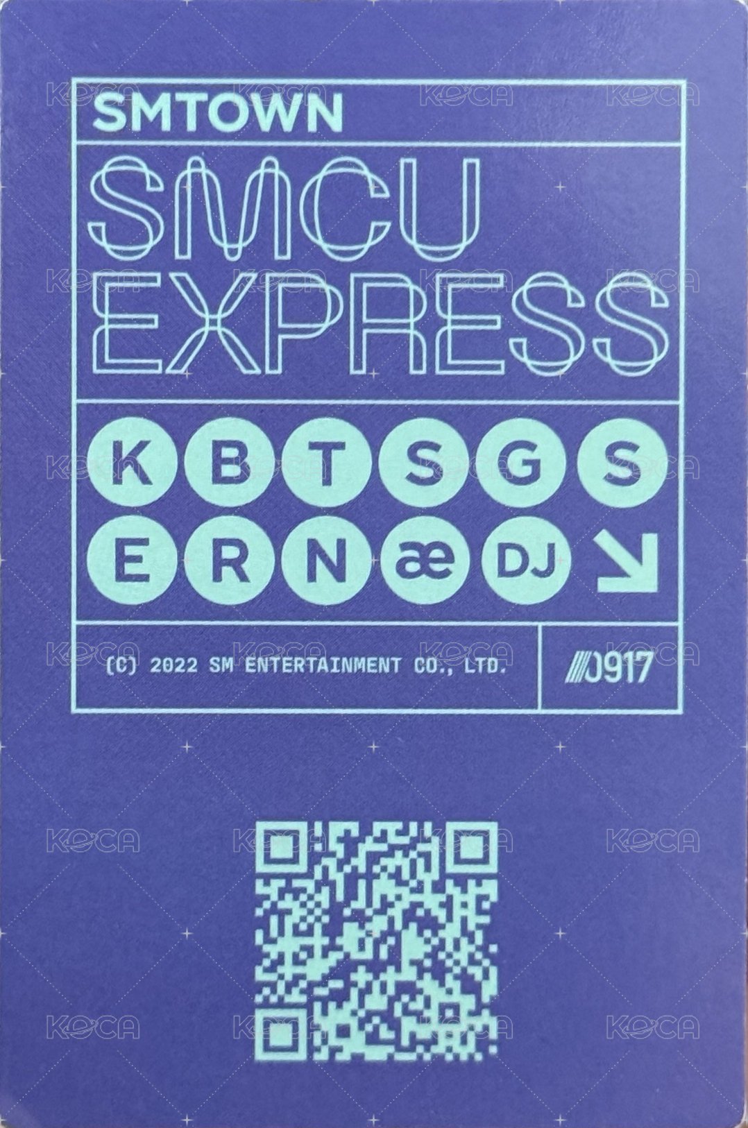 SMCU 2021 周邊卡 0917菲律賓衣服聯名 背面