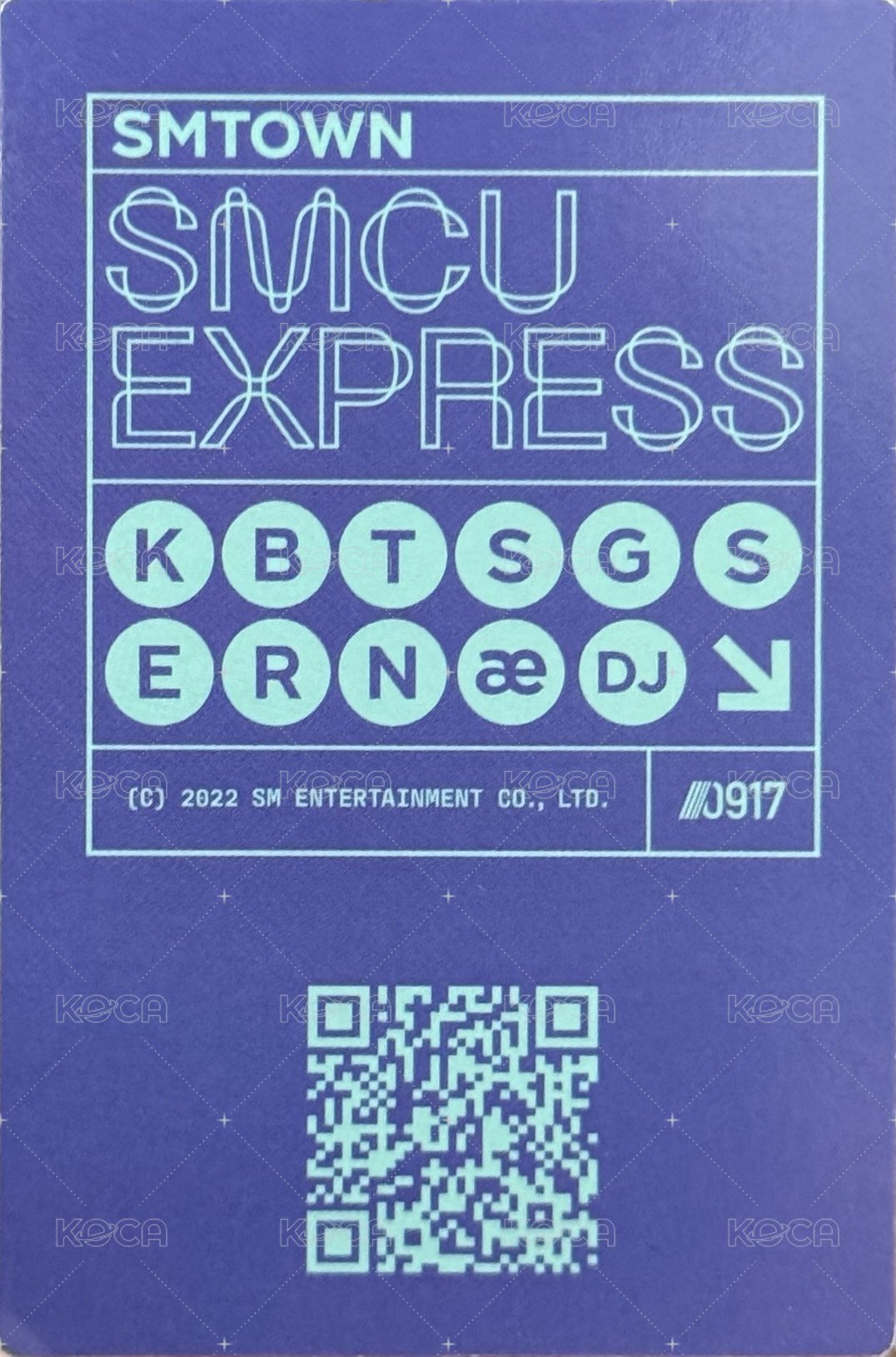 SMCU 2021 周邊卡 0917菲律賓衣服聯名 背面