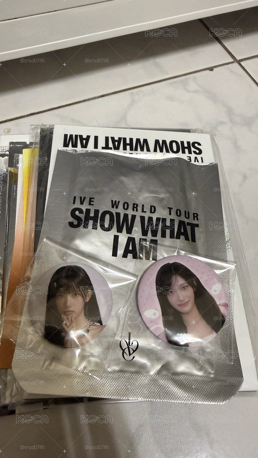 IVE show what i am 演唱會線下周邊 徽章組 李瑞確定款 可當綁物