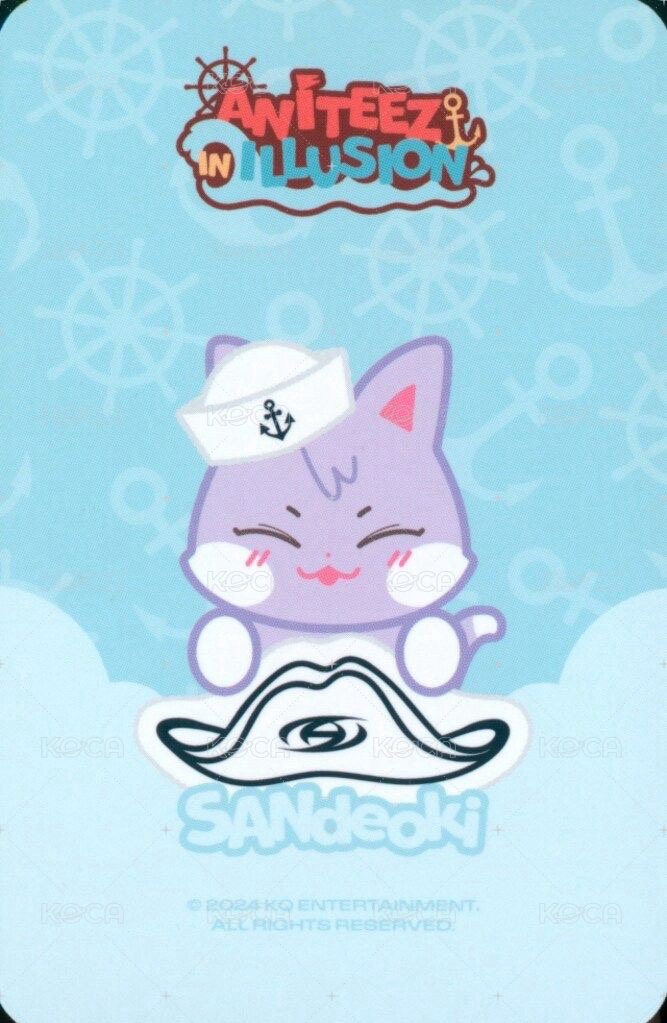 ANITEEZ IN ILLUSION 周邊卡 Monitor Doll Marine ver. 背面