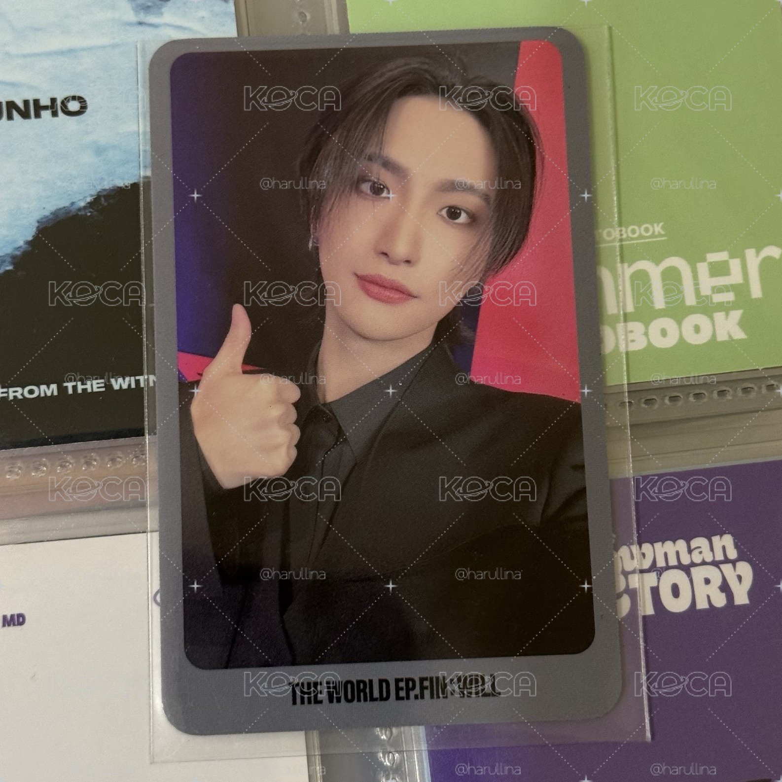 Ateez朴星化 打歌卡