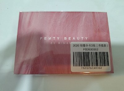 琦Fenty beauty代言卡