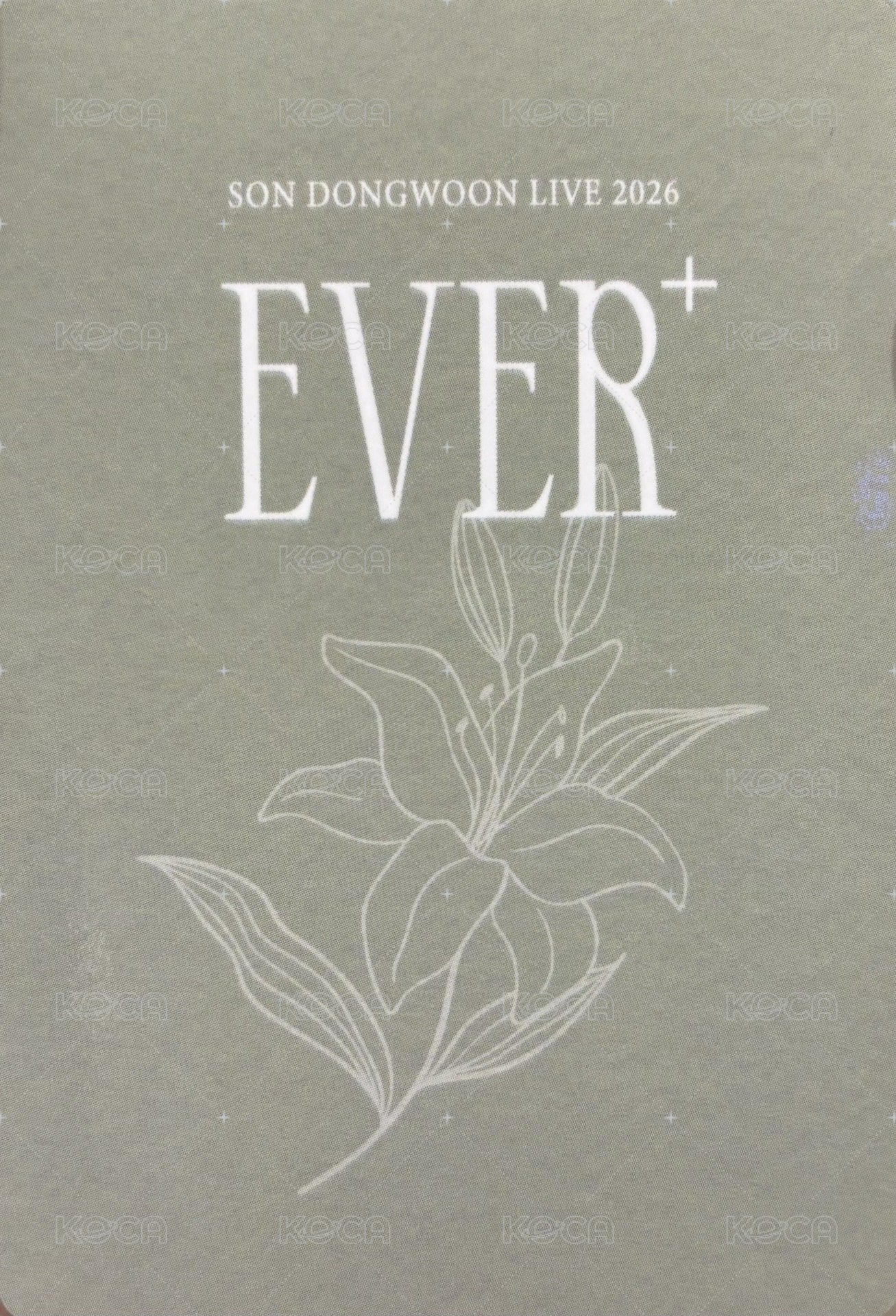 Ever+ 日本FC 抽選卡  背面