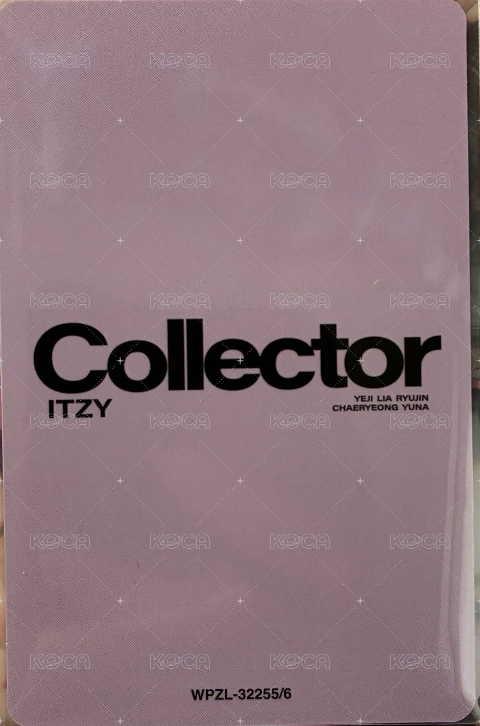 Collector JYP JAPAN 專輯卡  背面