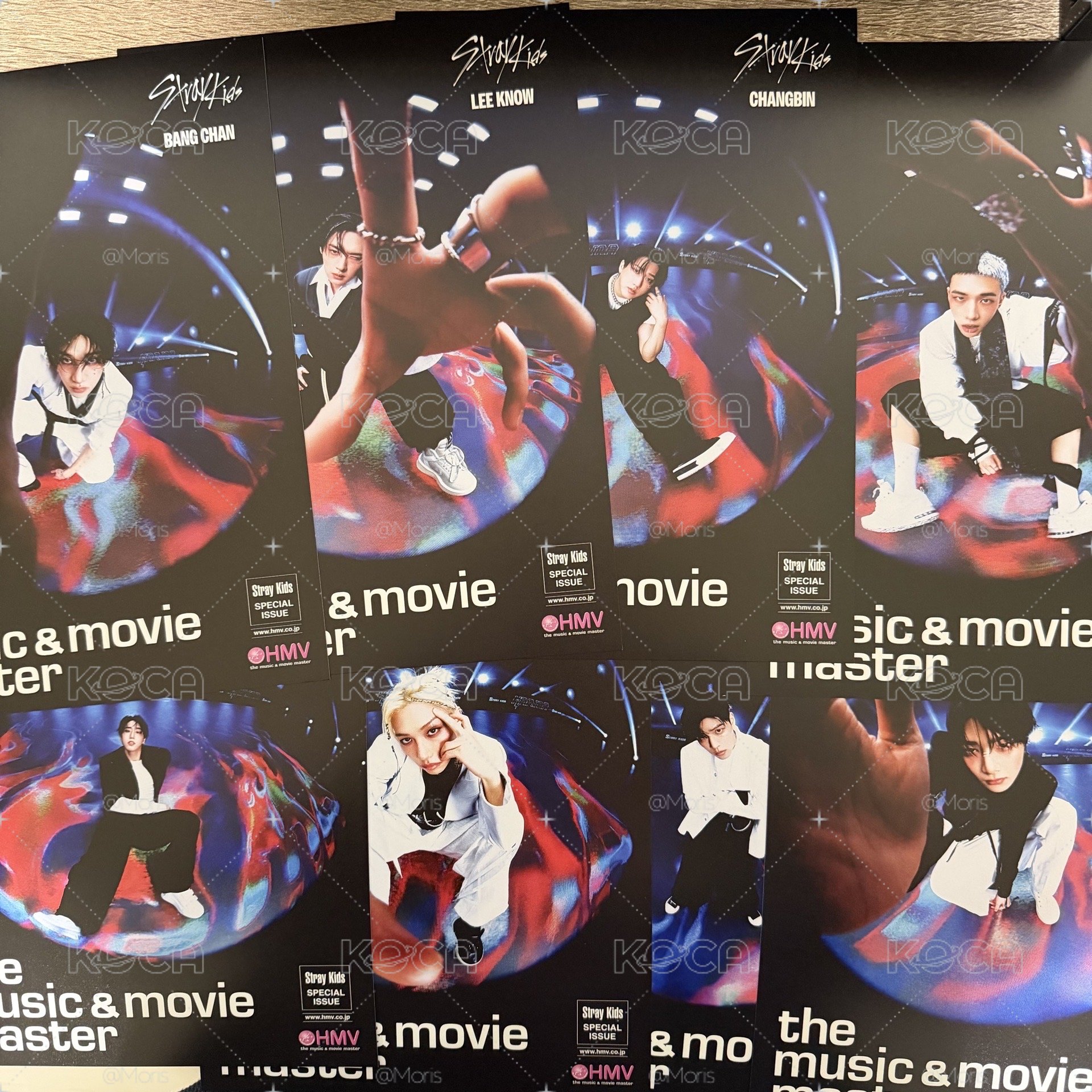 （八張合售）Stray kids Karma 日本 HMV 小海報