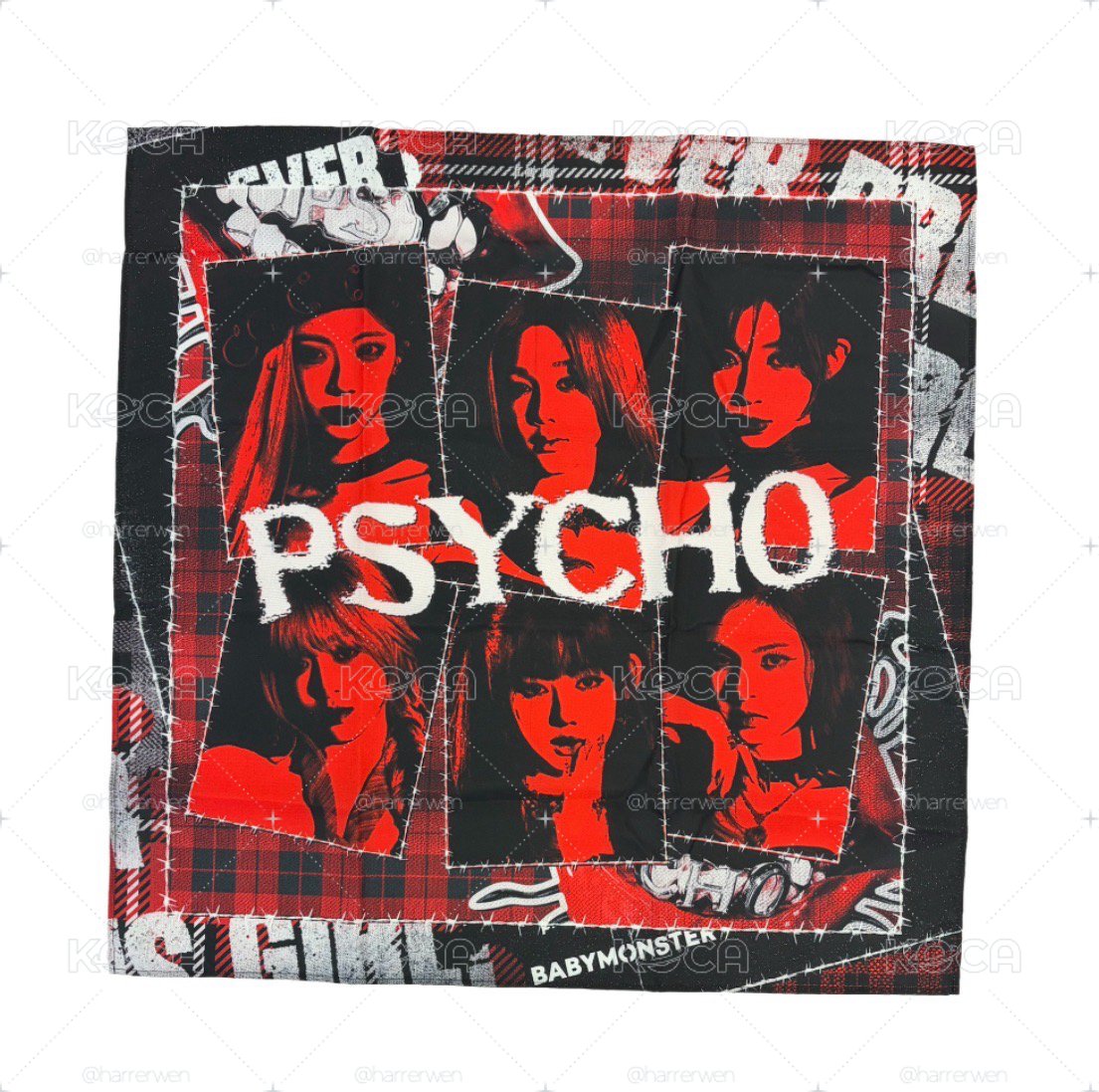 BABYMONSTER PSYCHO 絲巾