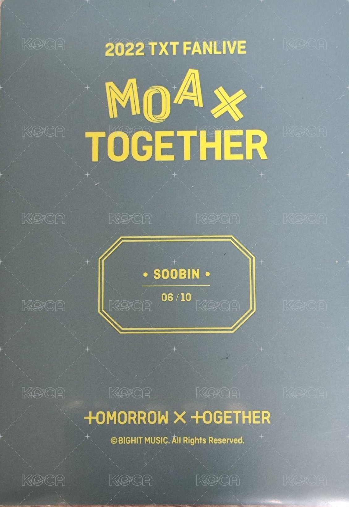 22 FANLIVE 隨機卡  背面