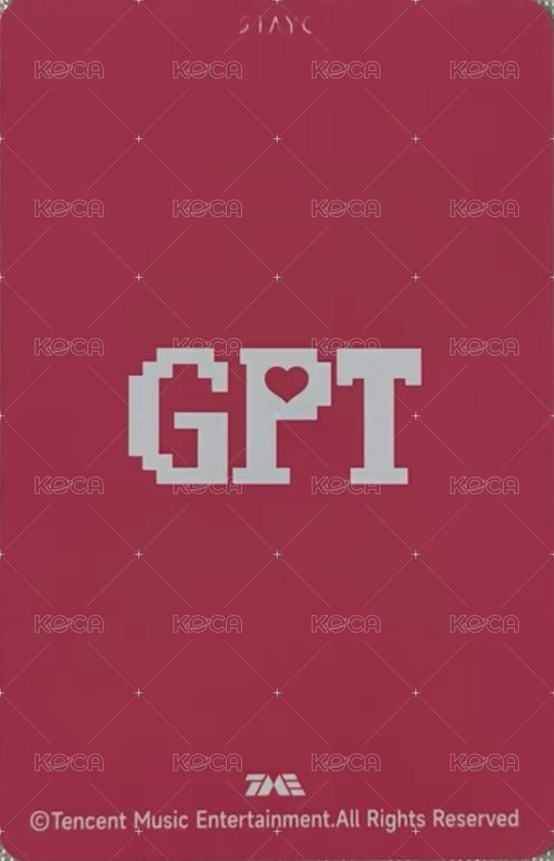 GPT QQ音樂 四星 星光卡  背面