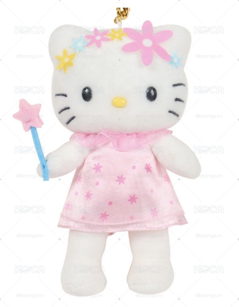 50週年Hello kitty展花仙子玩偶吊飾