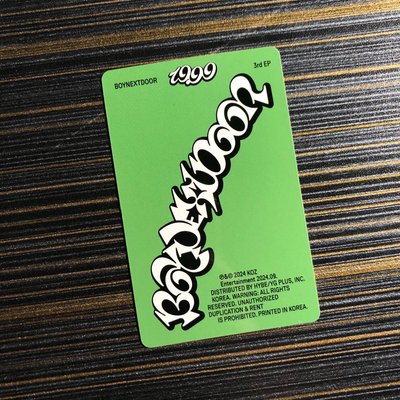 Boynextdoor 19.99 專卡 Jaehyun 宰鉉