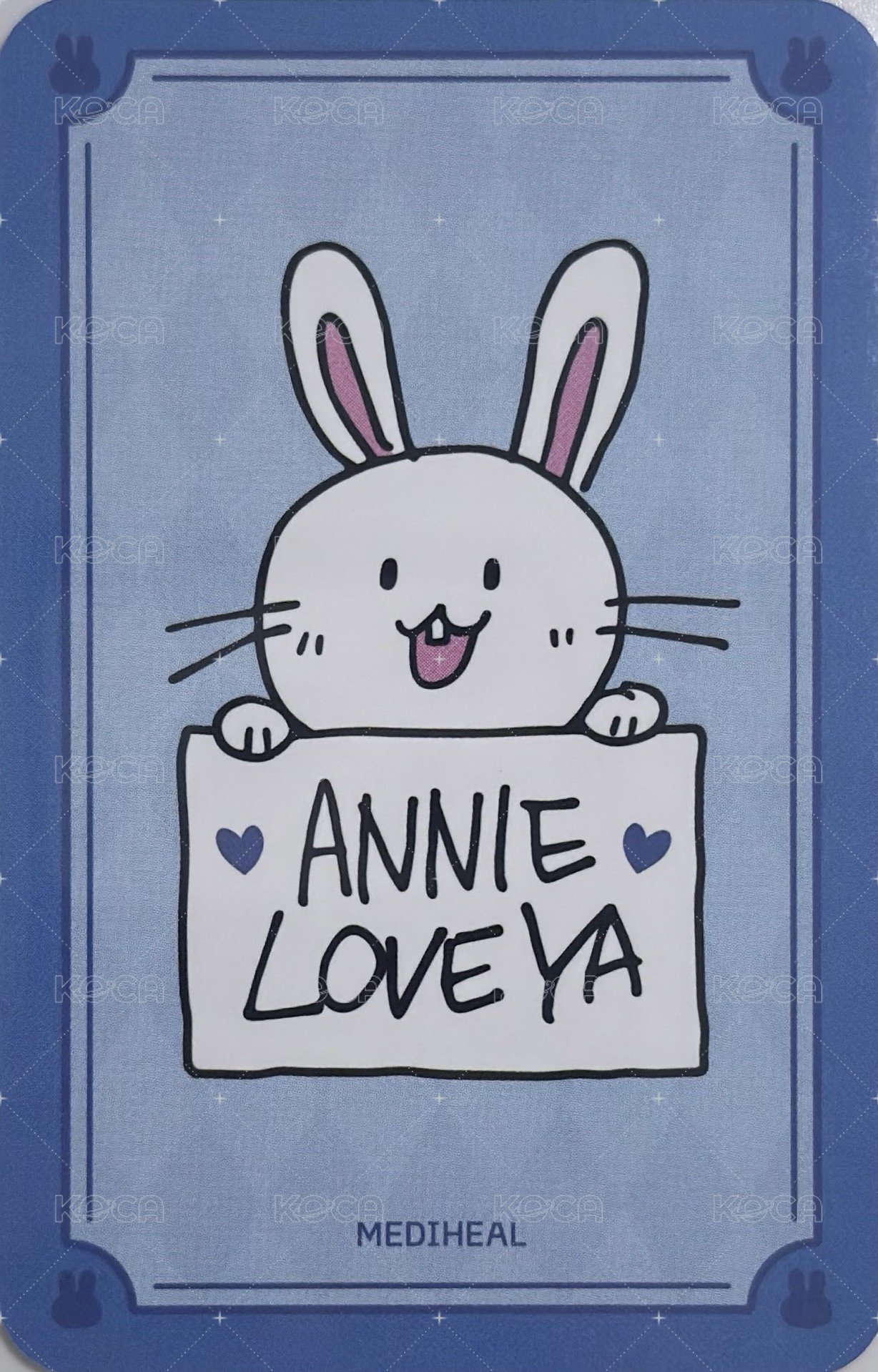 Mediheal 銀赫 代言卡  背面