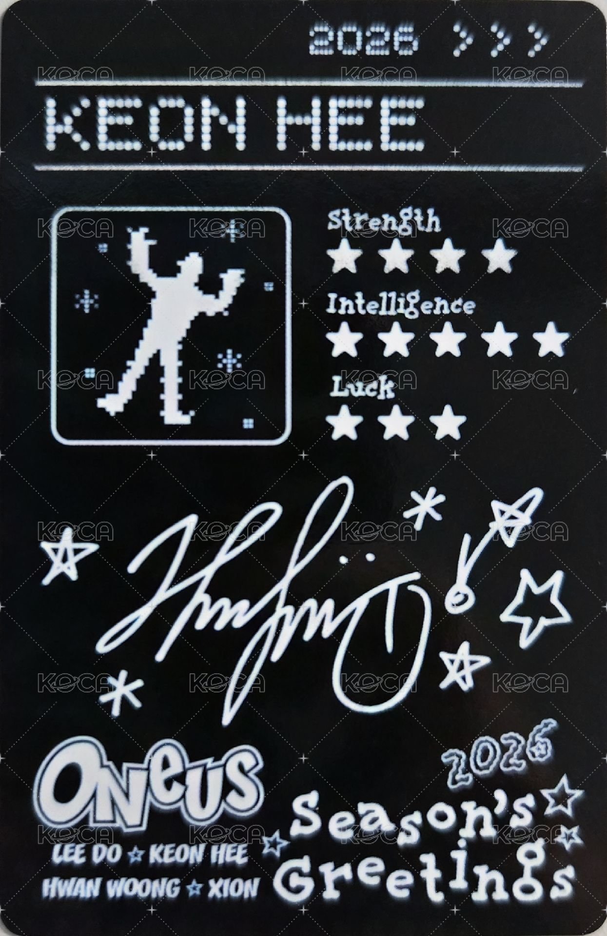 2026年曆 年曆卡  背面