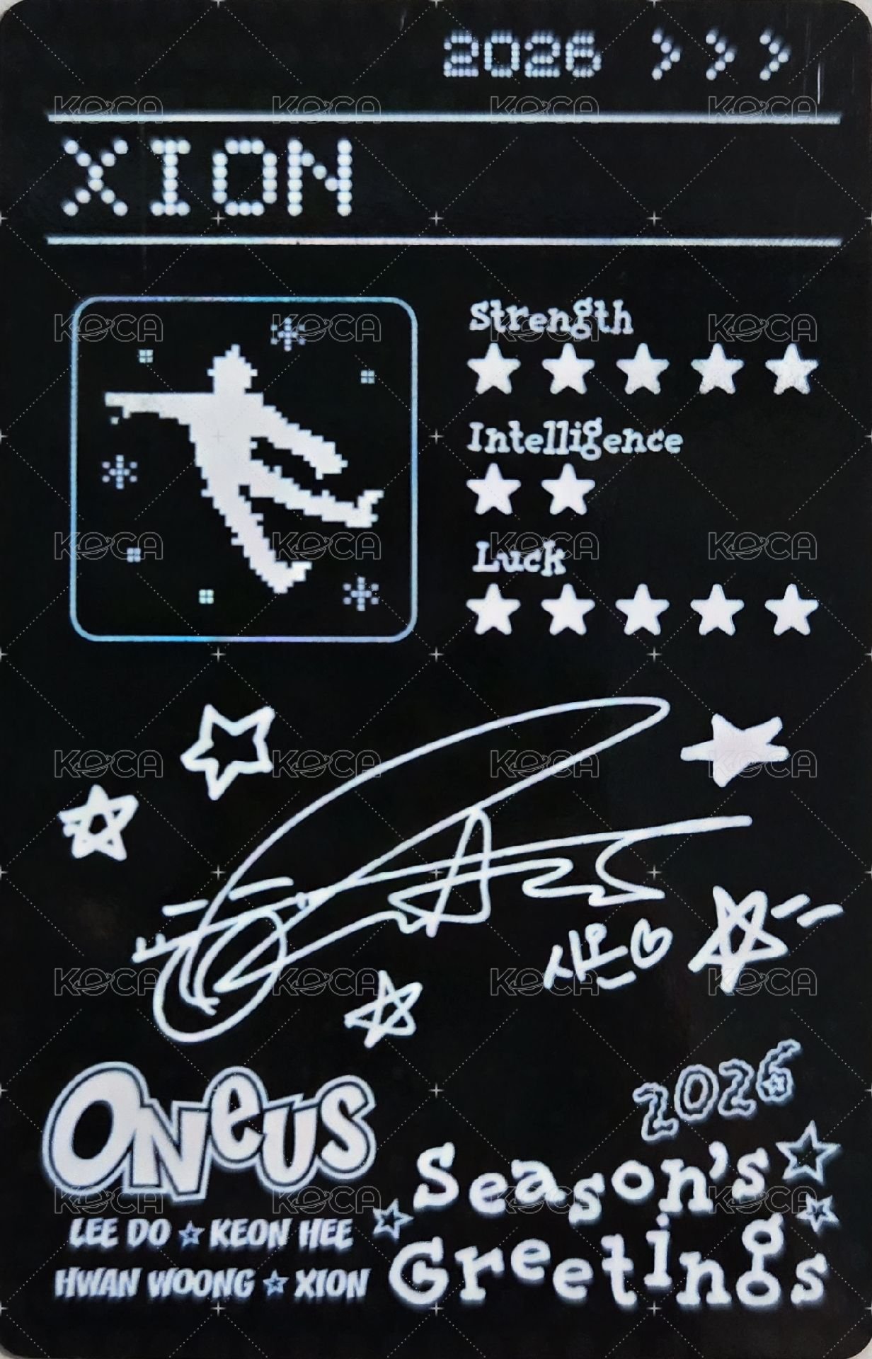 2026年曆 年曆卡  背面