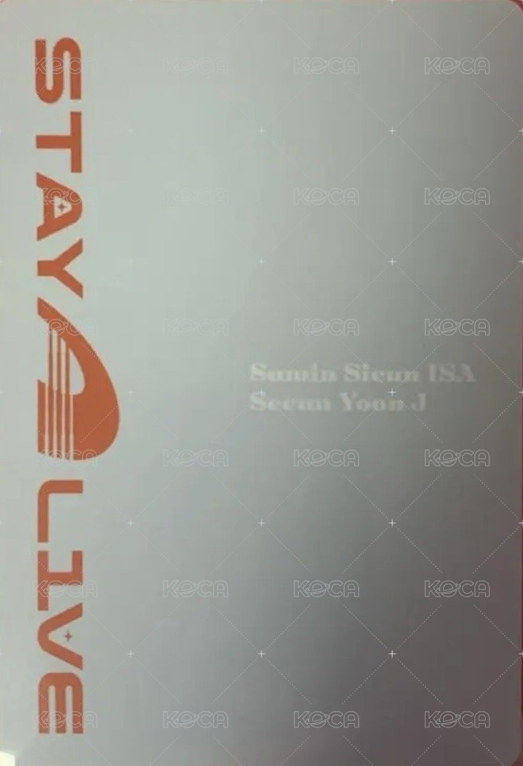 STAY ALIVE   扭蛋 幸運卡  背面