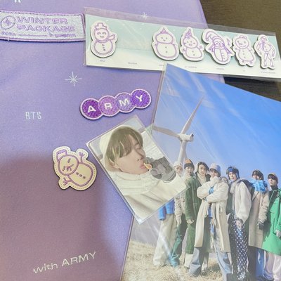 2021 冬季寫真 冬寫錫 j hope 雙面小卡 小海報 筆電包 含贈物🎁