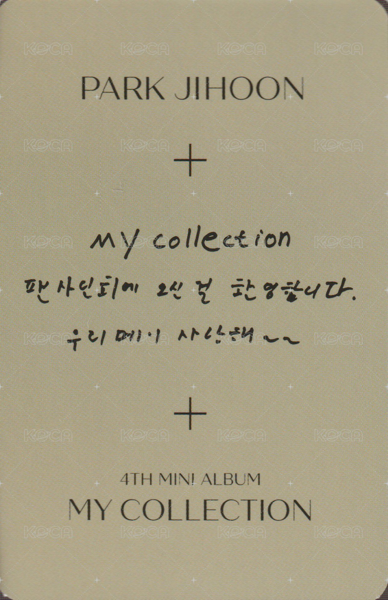 4th MINI jjmuze 簽售卡  背面