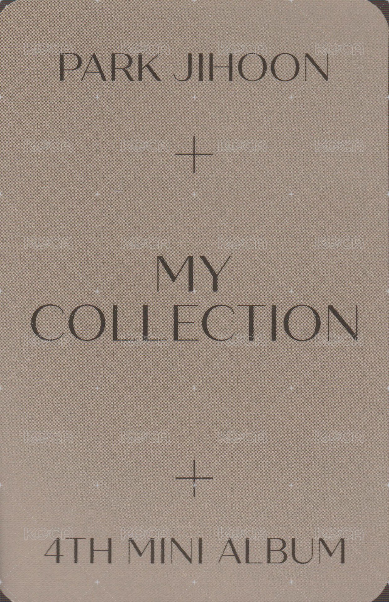 4th MINI jjmuze 特典卡  背面