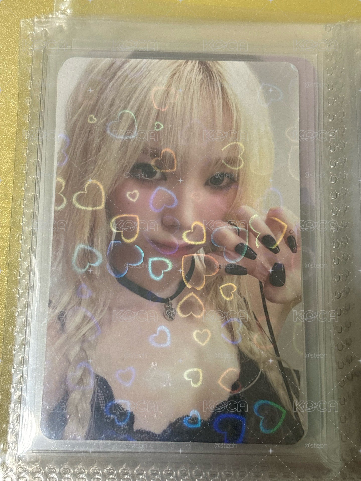 MY WORLD kms 特典卡 預售柚 愛心閃柚