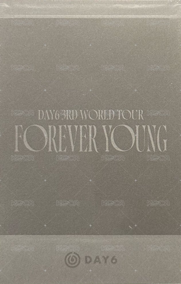 3rd世巡 演唱會 DVD / CD 卡  背面