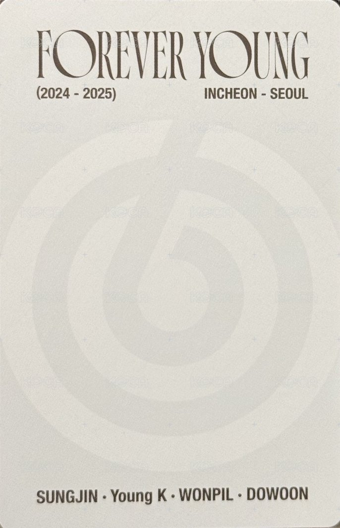 3rd世巡 k4 演唱會 DVD / CD 卡  背面