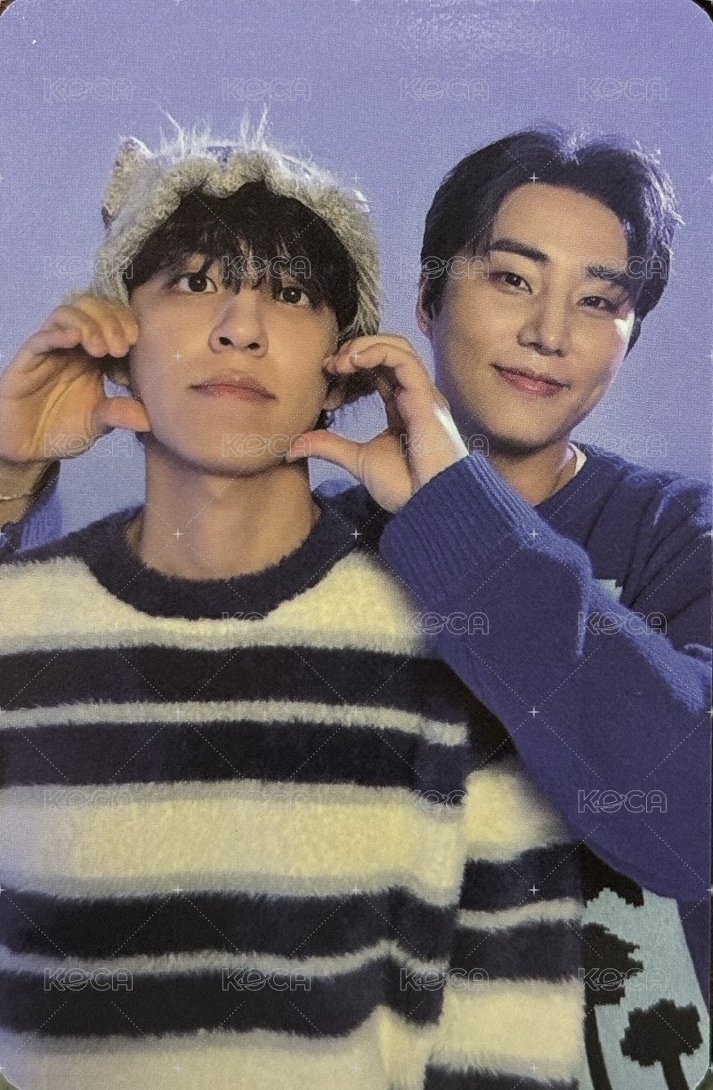 25聖誕控 連帽外套 周邊卡 雙面雙人卡 背面