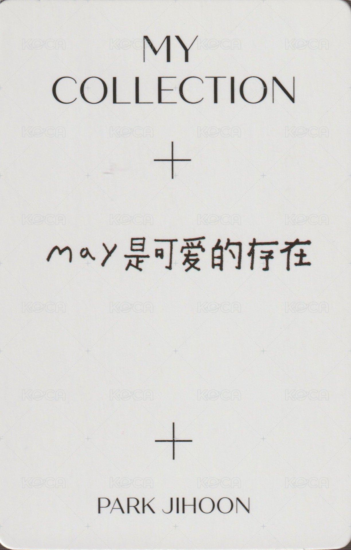 4th MINI yzy 簽售卡  背面