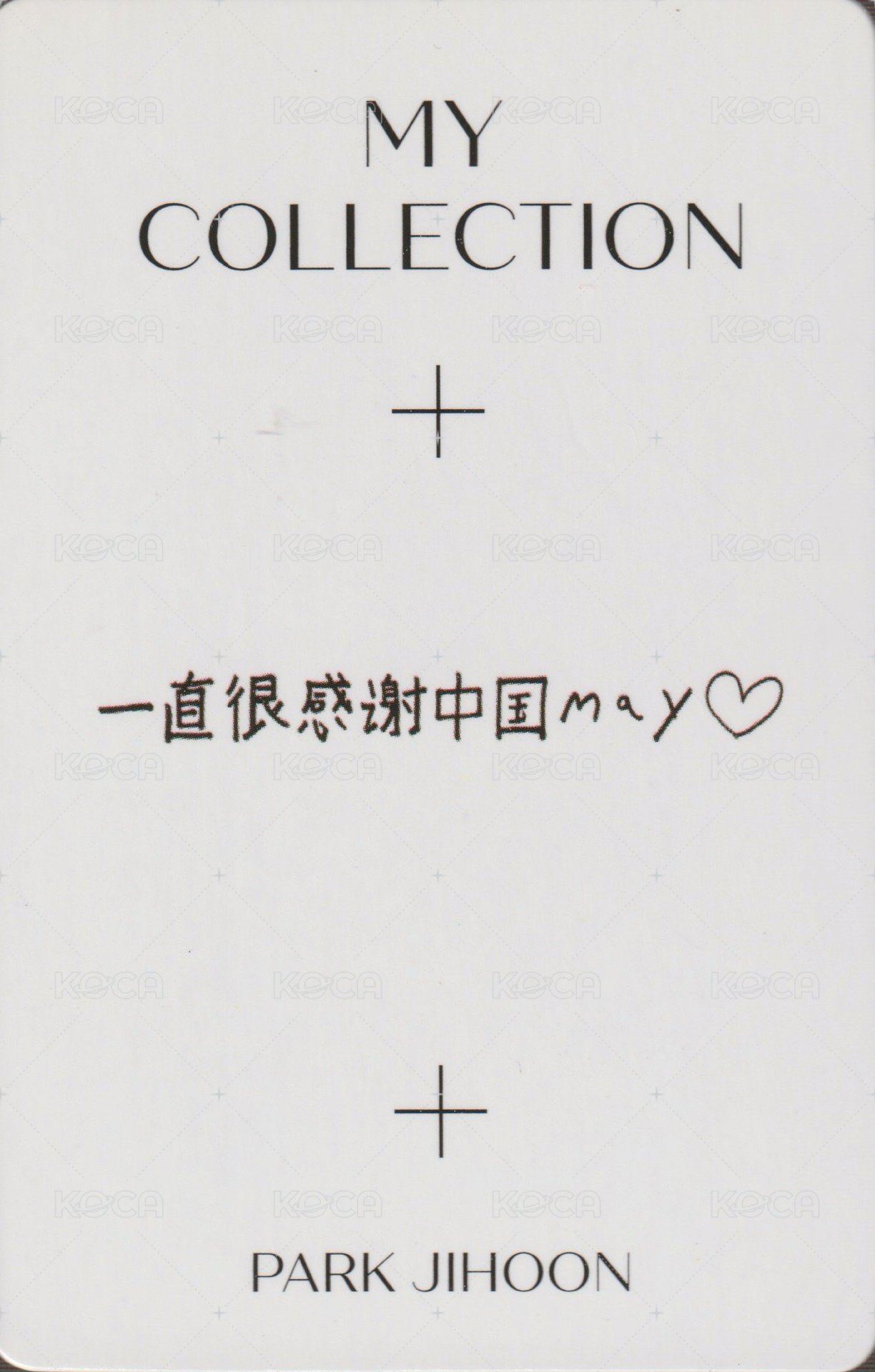 4th MINI   特典卡  背面